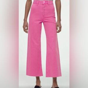 Pink Marine Straight Zara Jeans